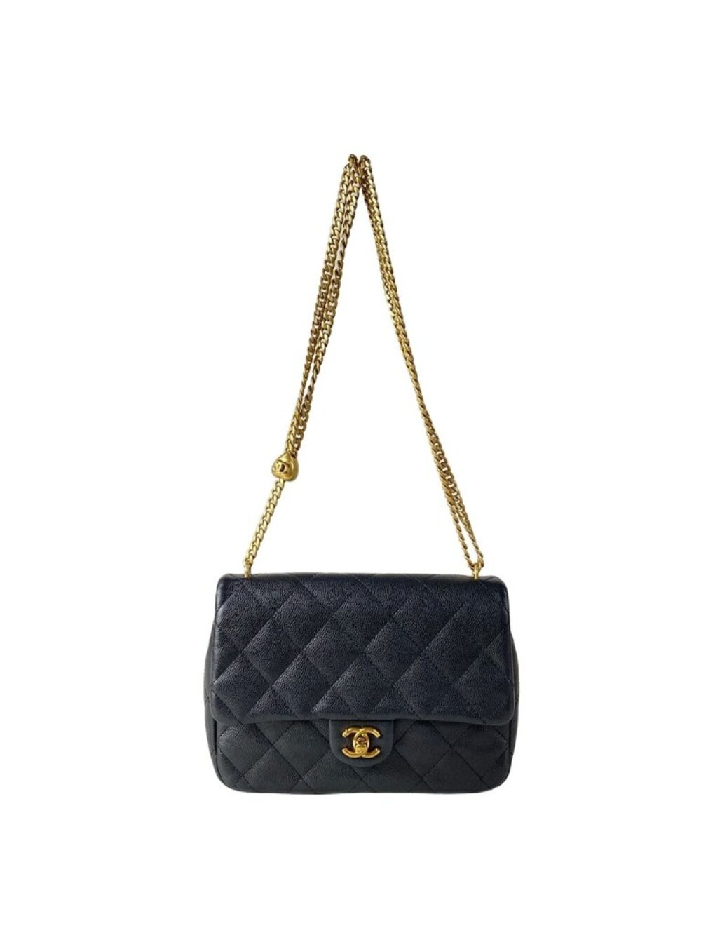 Chanel Shoulder Bag Quilted Black